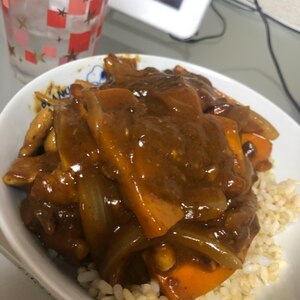 ややイスラムな❤ナッツ入り甘いカレー♪